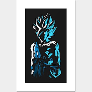 God Blue Posters and Art